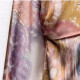 Tisha Soft Tie-Dye layered Tone Print Collared Neckline Long Sleeve Blouse
