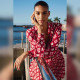 Esmay Red Geometric Pattern Long Sleeve Blouse Esmay Red Geometric Pattern Long Sleeve Blouse