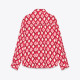 Esmay Red Geometric Pattern Long Sleeve Blouse Esmay Red Geometric Pattern Long Sleeve Blouse
