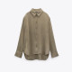 Maria Brown Green Long Sleeve Blouse Maria Brown Green Long Sleeve Blouse