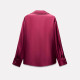 Nasya Satin Red Summer Long Sleeve Blouse Nasya Satin Red Summer Long Sleeve Blouse