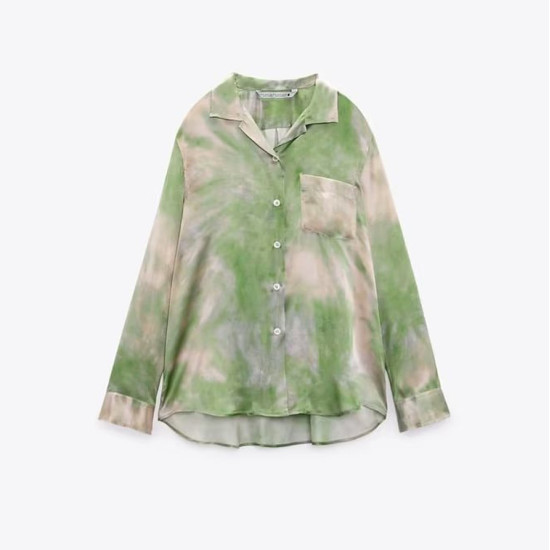 Eleanor Green Tie-Dye Long Sleeve Blouse Eleanor Green Tie-Dye Long Sleeve Blouse