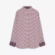 Najma Geometric Pink Long Sleeve Blouse