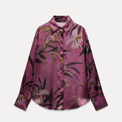 Sophie Fuchsia Floral Long Sleeve Blouse