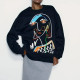 Brooke Black Printed Outerwear Long Sleeve Winter Sweater Brooke Black Printed Outerwear Long Sleeve Winter Sweater