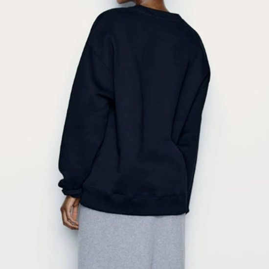 Brooke Black Printed Outerwear Long Sleeve Winter Sweater Brooke Black Printed Outerwear Long Sleeve Winter Sweater