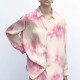 Grace Soft Pink Sakura Floral Long Sleeve Oversize Blouse Grace Soft Pink Sakura Floral Long Sleeve Oversize Blouse