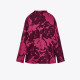 Calla Red Floral Design Long Sleeve Blouse
