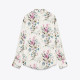 Irene Floral Silk Satin Long Sleeve Blouse Irene Floral Silk Satin Long Sleeve Blouse