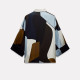Adira Silk Satin Multicolor Stitched Textured Long Sleeve Blouse Adira Silk Satin Multicolor Stitched Textured Long Sleeve Blouse