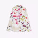 Vivy White Tie-Dye Floral Long Sleeve Blouse Vivy White Tie-Dye Floral Long Sleeve Blouse
