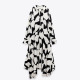 Audrey Black White Geometric Pattern Summer Dress Audrey Black White Geometric Pattern Summer Dress