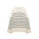 Cyril Black Stripe White Sweater 